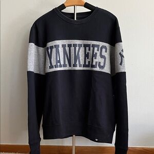 47 Yankees Black and Gray Crewneck Sweater